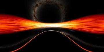 با یک سیاهچاله در عکس روز ناسا از نزدیک ببینید